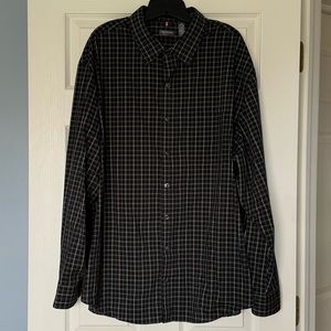 Van Heusen Traveler Men's Stretch Classic-Fit No-Iron Button-Down Shirt size 2XL